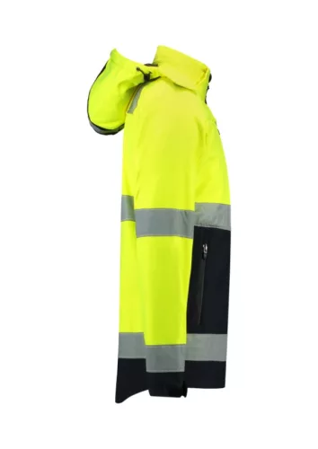 Bi-color EN ISO 20471 Softshell Softshell kabát unisex