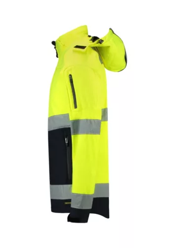Bi-color EN ISO 20471 Softshell Softshell kabát unisex
