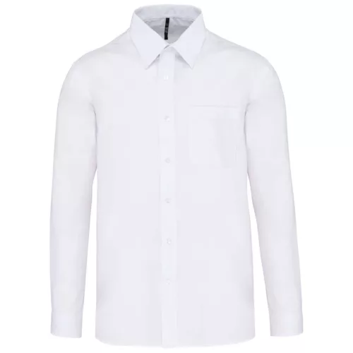 Kariban KA545 JOFREY - FÉRFI HOSZÚ UJJÚ KÖNNYEN KEZELHETŐ POLYCOTTON POPLIN ING 3XL