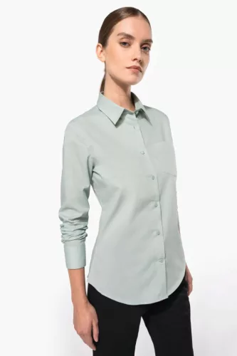 Kariban KA549 JESSICA - NŐI HOSSZÚ UJJÚ KÖNNYEN KEZELHETŐ POLYCOTTON POPLIN ING 2XL